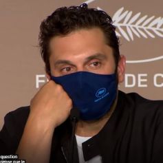 Pio Marmaï lors de la conférence de presse du film "La Fracture", 74e Festival de Cannes.