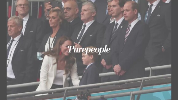 Finale de l'Euro : les rares câlins du prince George avec Kate et William en images