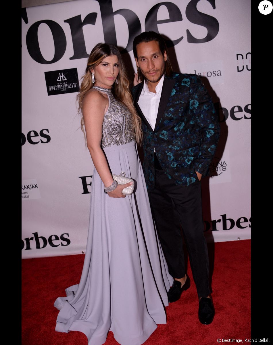 Mélanie Amar, alias Melanight et son compagnon Romain Ben - Soirée du magazine Forbes à la villa Forbes à Cannes le 10 juillet 2021 © Rachid Bellak / Bestimage