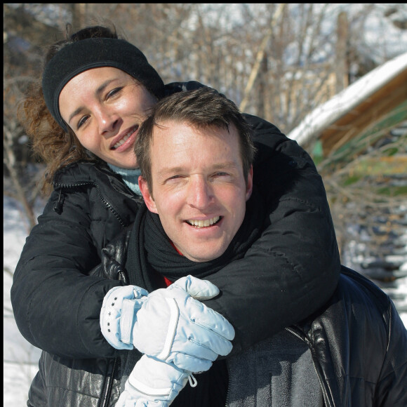 Exclusif - Stéphane Rotenberg et son épouse Nathalie à Briançon .
