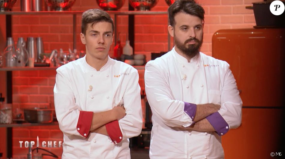 Mallory et Adrien - Episode de la guerre des restos dans "Top Chef 2020" sur M6, le 29 avril 2020.
