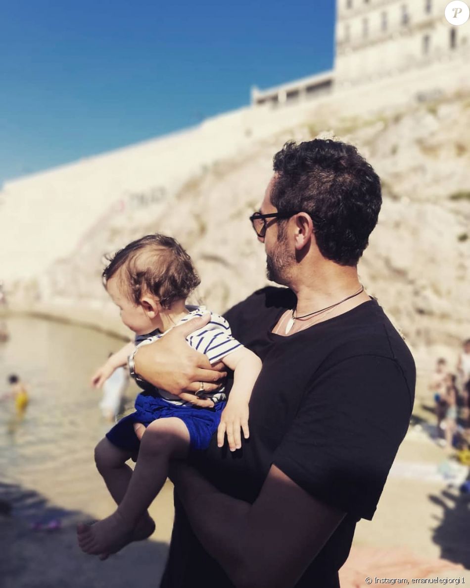 Emanuele Giorgi avec son fils, photo Instagram du 30 mai 2020