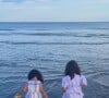 Les deux filles d'Amel Bent Sofia et Hana, sur une story postée le 15 juillet 2021.