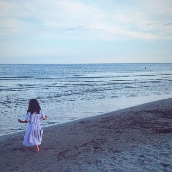 La filles d'Amel Bent, Sofia, sur une story postée le 15 juillet 2021.