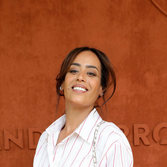 Amel Bent au village des Internationaux de France de tennis de Roland Garros à Paris le 12 juin 2021. © Dominique Jacovides / Bestimage