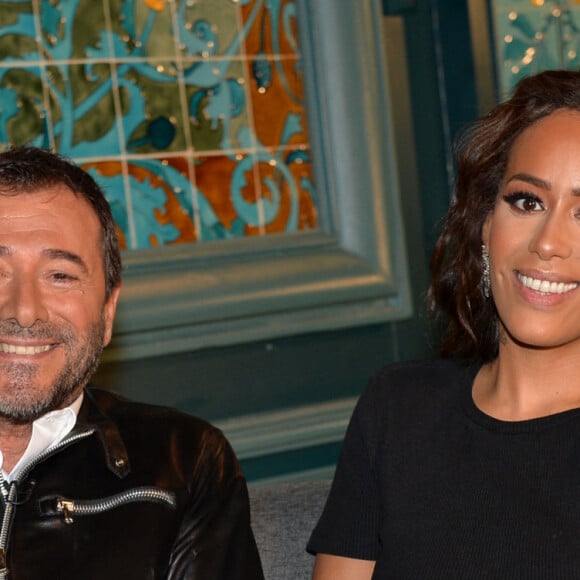 Exclusif - Bernard Montiel et Amel Bent - Rendez-vous en backstage pour une interview avec Bernard Montiel avant le concert livestream "New Live Experience" à l'Olympia à Paris, le 6 février 2021. © Veeren Ramsamy / Bestimage