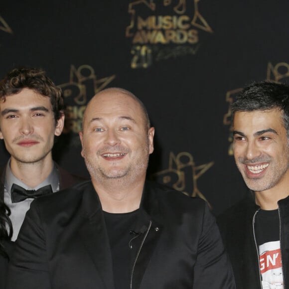 Sébastien Cauet et Miko- 20ème cérémonie des NRJ Music Awards au Palais des Festivals à Cannes. Le 10 novembre 2018. © Christophe Aubert via Bestimage