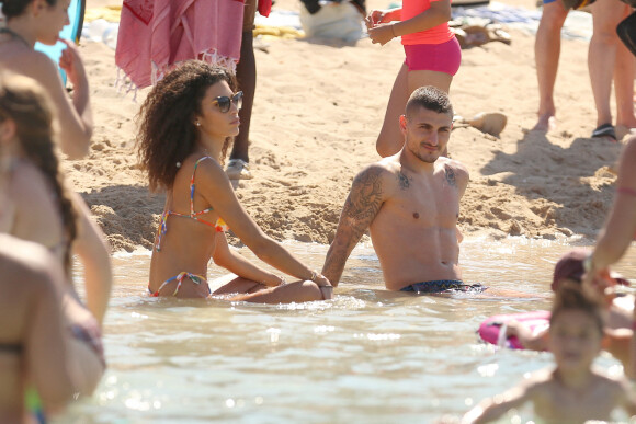 Marco Verratti et sa femme Jessica Aidi passent leur lune de miel à Ibiza.