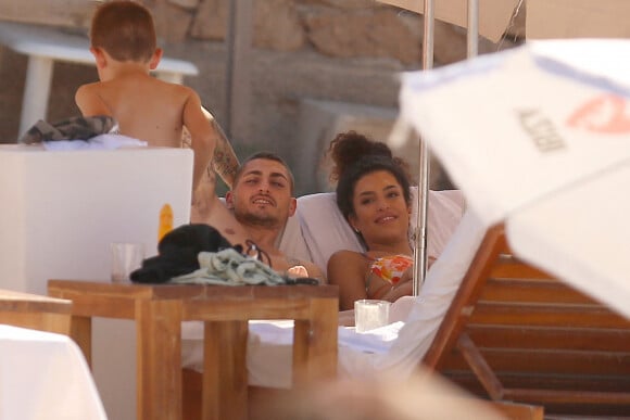 Marco Verratti et sa femme Jessica passent leur lune de miel à Ibiza.
