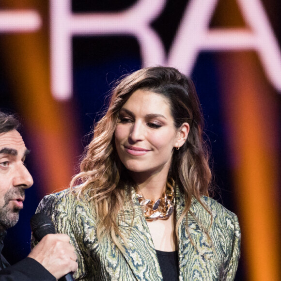 Exclusif - André Manoukian et Laury Thilleman - Enregistrement de l'émission "Fête de la chanson française" à l'Olympia à Paris, qui sera diffusée le 9 janvier sur France 2. © Tiziano Da Silva - Cyril Moreau / Bestimage 