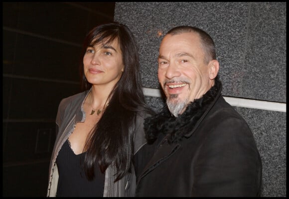 Florent Pagny et sa femme Azucena à la conférence de presse de TF1.
