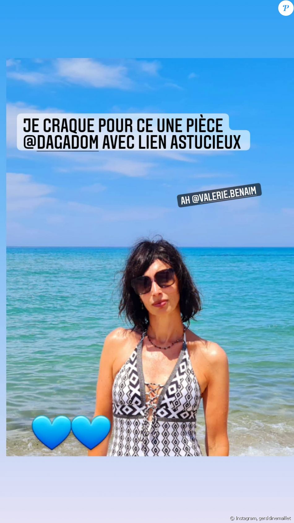 Géraldine Maillet s'affiche en maillot sur Instagram