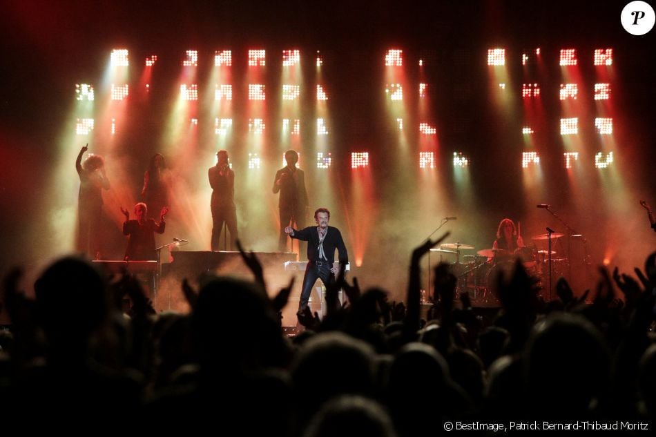 Exclusif - Johnny Hallyday en concert au Vélodrome à Arcachon, où 8500 personnes sont venues l'acclamer. Le 19 juillet 2016 © Patrick Bernard-Thibaud Moritz / Bestimage