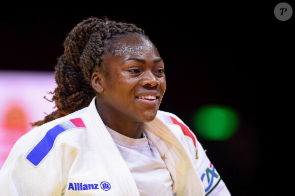 La judokate française Clarisse Agbegnenou sacrée championne du monde pour la cinquième fois lors des championnats du monde de Judo à Budapest, Hongrie, le 9 juin 2021.