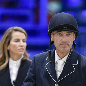 Nicolas Canteloup - Compétition équestre, jumping, Longines Masters de Paris à Villepinte, le 5 décembre 2019. © Pierre Perusseau / Bestimage 