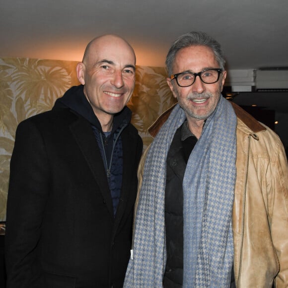 Nicolas Canteloup et Thierry Lhermitte - Générale de la pièce "Fleurs de Soleil" au théâtre Antoine à Paris le 27 février 2020. © Coadic Guirec/Bestimage