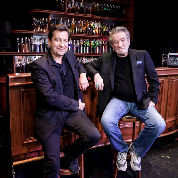 Exclusif - Laurent Gerra et Eddy Mitchell, le 27 mai 2021. © ANDRED / Bestimage