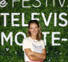Elodie Varlet pour la série Plus belle la vie, sur le photocall du 60eme Festival de Télévision de Monte-Carlo au Grimaldi Forum à Monaco le 19 juin 2021. 