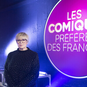 Laurence Boccolini - Backstage de l'enregistrement de l'émission "Les comiques préférés des français" au Palais des Sports (Dôme de Paris) à Paris, qui sera diffusée le 17 avril sur France 2 © Pierre Perusseau / Bestimage 