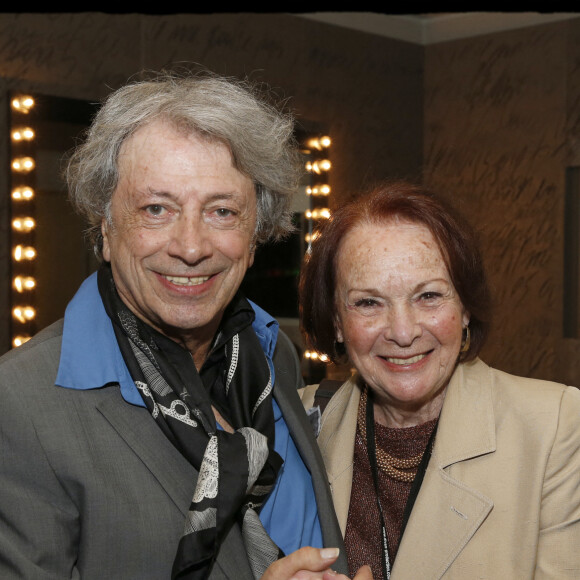 Exclusif - Hervé Vilard, Françoise Arnoul - People en backstage du concert de Hervé Vilard à l'Olympia lors de sa tournée d'adieu "Dernières" à Paris le 6 mai 2018. © Alain Guizard/Bestimage 