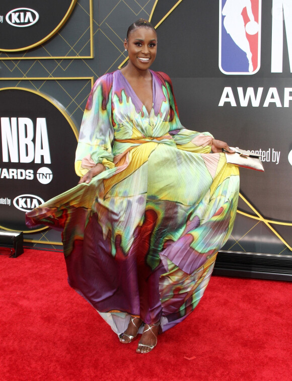 Issa Rae lors des NBA Awards 2019 au Barker Hangar à Santa Monica, le 24 juin 2019.