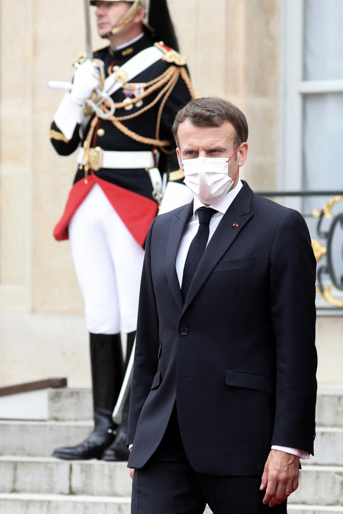 Photo : Le président de la République française Emmanuel Macron ...