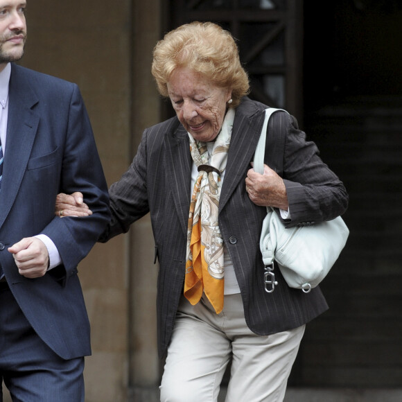 Menchu Álvarez del Valle, la grand-mère de la reine Letizia d'Espagne, en juillet 2012.