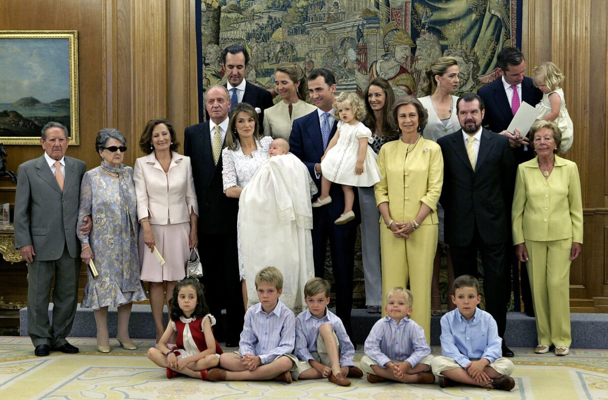 Photo : La famille royale d'Espagne, avec la reine Letizia, son mari le