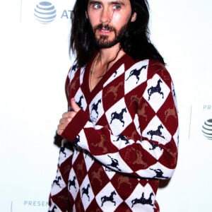 Jared Leto à la première de "A Day in the Life of America" lors du Tribeca Film Festival à New York, le 27 avril 2019.