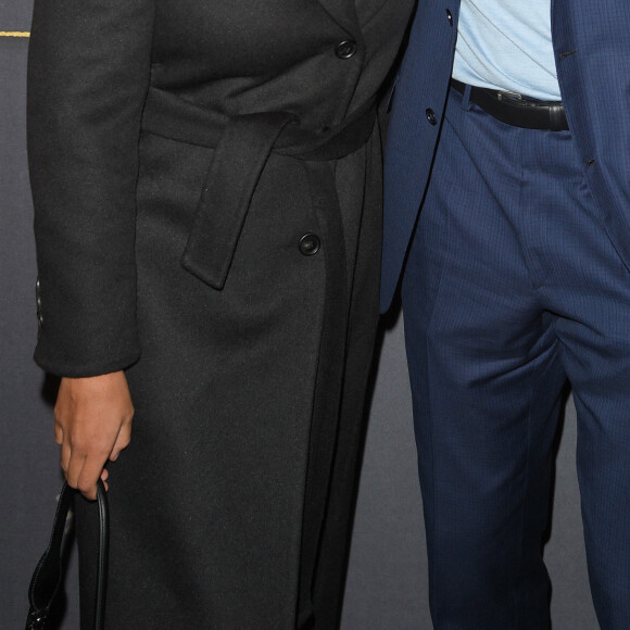 Vincent Cassel et sa femme Tina Kunakey à l'avant-première du film policier "L'Empereur de Paris" au cinéma Gaumont-Opéra à Paris, France, le 10 décembre 2018. © Coadic Guirec/Bestimage