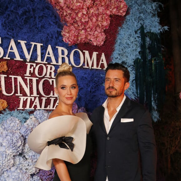 Katy Perry et Orlando Bloom assistent au LuisaViaRoma UNICEF Summer Gala 2021 à Capri, en Italie. Le 31 juillet 2021.