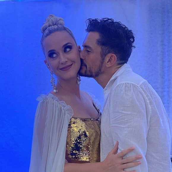 Katy Perry et Orlando Bloom lors du LuisaViaRoma UNICEF Summer Gala, à Capri.