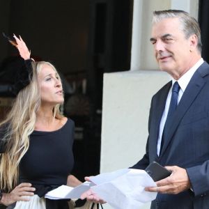 Sarah Jessica Parker et Chris Noth sont sur le tournage de la série "And Just Like That" à New York