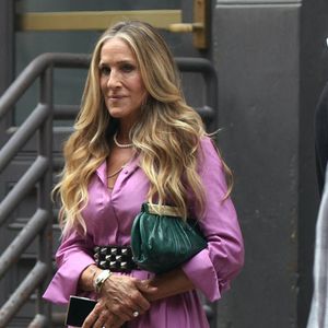 Sarah Jessica Parker sur le tournage de "And Just Like That" à New York, le 20 juillet 2021. 