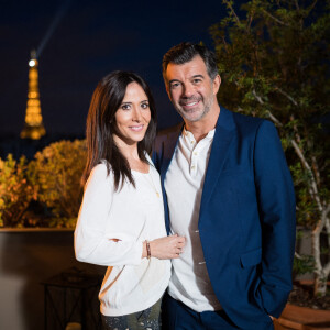 Exclusif - Fabienne Carat et Stéphane Plaza - Enregistrement de la 100ème émission "Recherche appartement ou maison", présentée par S.Plaza, qui sera diffusée le 20 janvier à 21h05 sur M6. Le 6 octobre 2020 © Tiziano da Silva / Bestimage 