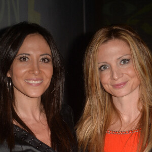 Fabienne Carat et sa soeur Carole - Lancement de la collection de mouchoirs "Lotus by MIKA" à l'Atelier des Lumières à Paris. Le 1er octobre 2020 © Veeren Ramsamy-Christophe Clovis / Bestimage