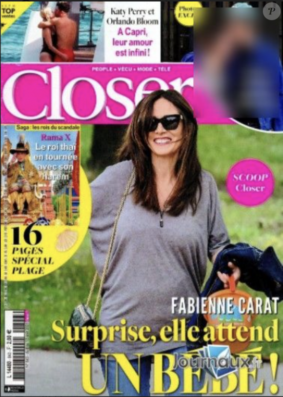 Fabienne Carat en couverture de Closer