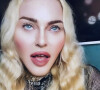 Madonna s'affiche sur les réseaux sociaux. Los Angeles.