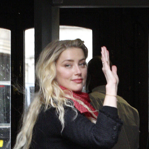Amber Heard arrive à la cour royale de justice à Londres, pour le procès en diffamation contre le magazine The Sun Newspaper. Le 23 juillet 2020