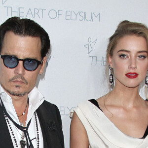 Johnny Depp, Amber Heard au gala " The Art of Elysium Heaven " à Santa Monica, le 10 janvier 2015