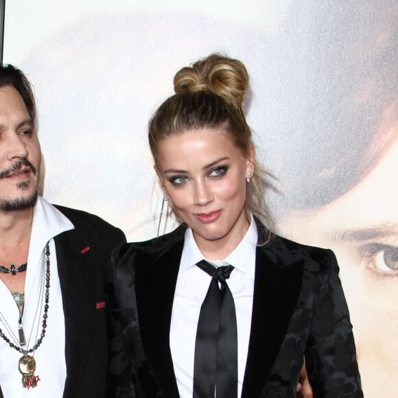 Johnny Depp et sa femme Amber Heard - Première de "The Danish Girl" au théatre Westwood village à Westwood le 21 novembre 2015.