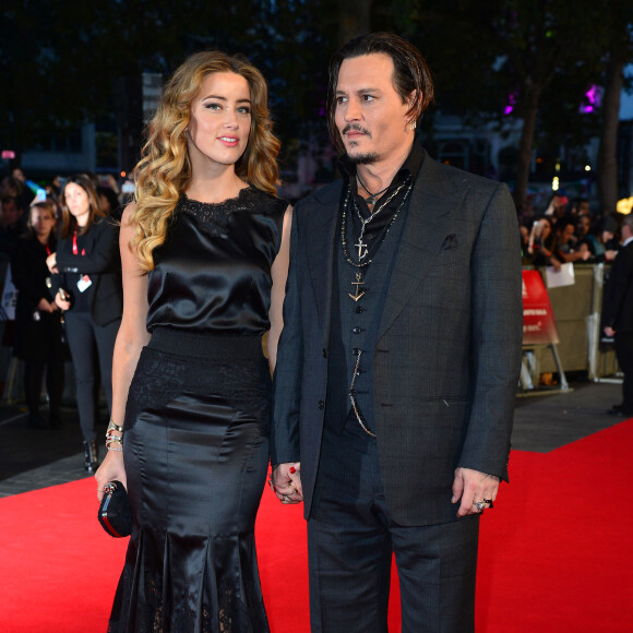 Johnny Depp et Amber Heard - Avant-première du film "Black Mass" lors du Festival BFI à Londres