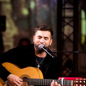 Exclusif -  Kendji Girac - Enregistrement de l'émission "Surprise Sur Prise" à l'Atelier des Lumières à Paris, qui sera diffusée le 27 février sur France 2. Le 15 février 2021 © Tiziano Da Silva / Bestimage 