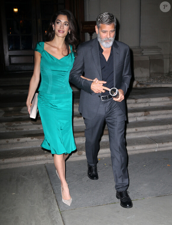 George et Amal Clooney à New York. Le 1er octobre 2019.