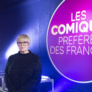 Exclusif - Laurence Boccolini - Backstage de l'enregistrement de l'émission "Les comiques préférés des français" au Palais des Sports (Dôme de Paris) à Paris, diffusée le 17 avril sur France 2 © Pierre Perusseau / Bestimage 