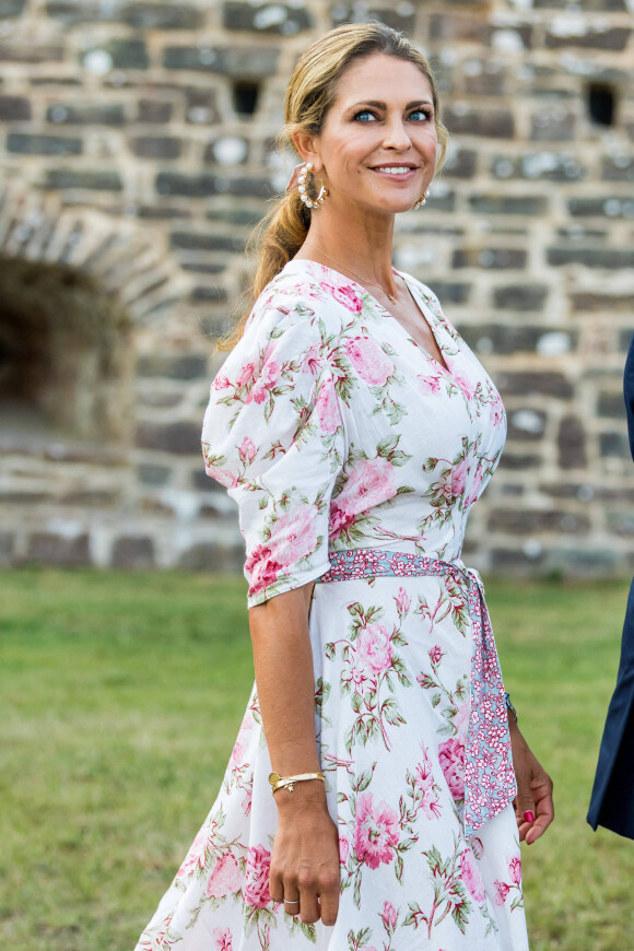 La princesse Madeleine de Suède - La famille royale de Suède célèbre le 44 ème anniversairede la princesse Victoria lors d'un concert au château de Borgholm sur l'île d'Oland, le 14 juillet 2021.
