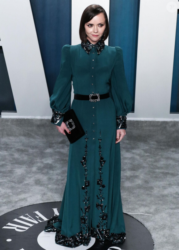 Christina Ricci à la soirée "Vanity Fair Oscar Party" après la 92ème cérémonie des Oscars 2020 au Wallis Annenberg Center for the Performing Arts à Los Angeles, le 9 février 2020. 