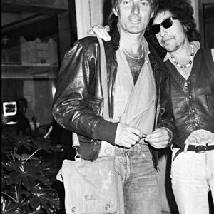 Bob Dylan et Hughes Aufray en 1978.