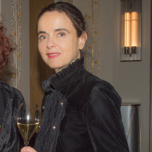 Exclusif - Amélie Nothomb (présidente du jury) lors de la remise du prix littéraire "Prix Décembre 2019" à Claudie Hunziger pour son livre "Les grands cerfs" (Ed.Grasset) à la brasserie de l'hôtel Lutetia. Paris, le 7 novembre 2019.