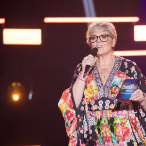 Exclusif - Laurence Boccolini - Émission "Eurovision France, c'est vous qui décidez" sur France 2 en direct du Studio 128 à la Plaine Saint-Denis le 30 janvier 2021. © Tizianoda Silva / Pierre Perusseau / Bestimage